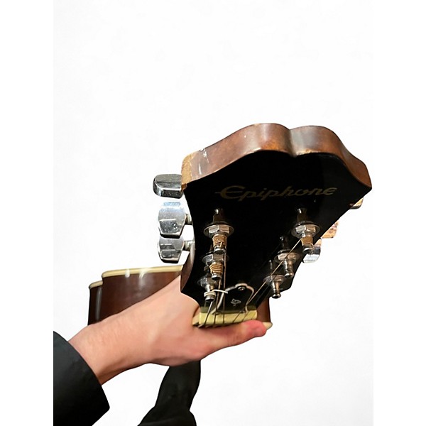 Used Epiphone AJ220SCE Sunburst Acoustic Electric Guitar