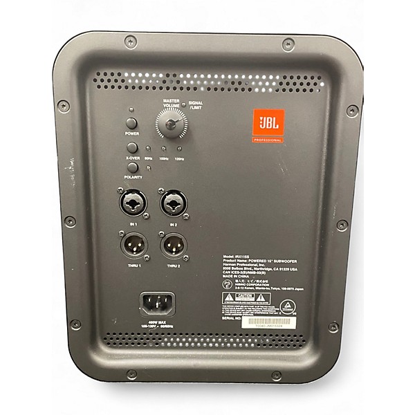 Used JBL IRX115S Powered Subwoofer