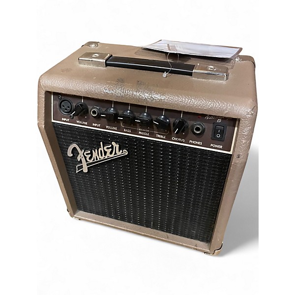 Used Fender Acoustasonic 15 Acoustic Guitar Combo Amp
