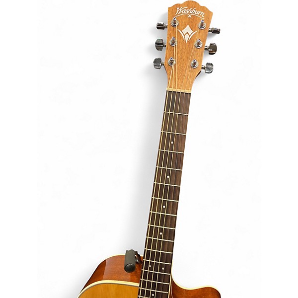 Used Washburn WD7SCE Natural Acoustic Electric Guitar