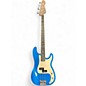 Used Warmoth P-style custom build Blue Sparkle Electric Bass Guitar thumbnail