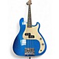 Used Warmoth P-style custom build Blue Sparkle Electric Bass Guitar