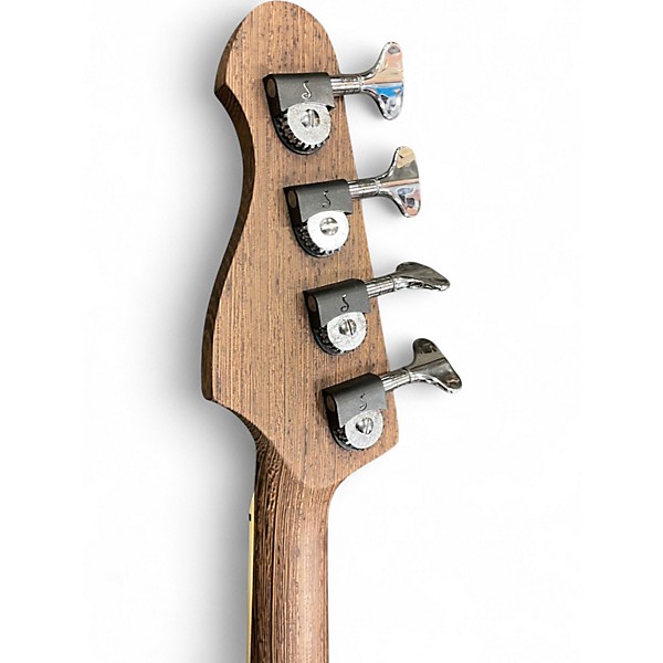 Used Warmoth P-style custom build Blue Sparkle Electric Bass Guitar