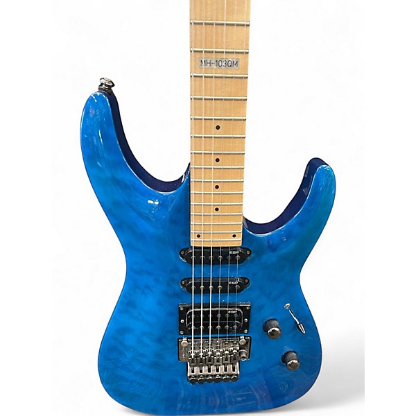 Used ESP MH103 Blue Solid Body Electric Guitar