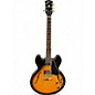 Used Gibson ES335 Vintage Sunburst Hollow Body Electric Guitar thumbnail
