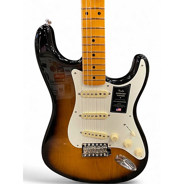 Used Fender AMERICAN VINTAGE II 1957 STRATOCASTER 2 Color Sunburst Solid Body Electric Guitar