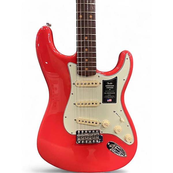 Used Fender AMERICAN VINTAGE II 1961 STRATOCASTER Fiesta Red Acoustic Electric Guitar