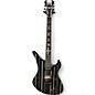 Used Schecter Guitar Research SYNYSER GATES Black with Silver Pinstripes Solid Body Electric Guitar thumbnail