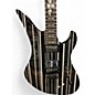 Used Schecter Guitar Research SYNYSER GATES Black with Silver Pinstripes Solid Body Electric Guitar