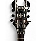 Used Schecter Guitar Research SYNYSER GATES Black with Silver Pinstripes Solid Body Electric Guitar
