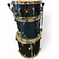 Used TAMA 7 Piece Superstar Classic Blue Sparkle Drum Kit