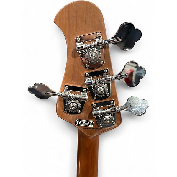 Used Sterling by Music Man Ray SS4 Fiesta Red Electric Bass Guitar