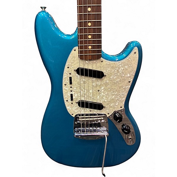 Used Fender Vintera 60s Mustang Blue Solid Body Electric Guitar