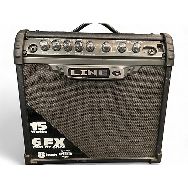 Used 2010s Line 6 Spider III 15 1X8 15W Guitar Combo Amp