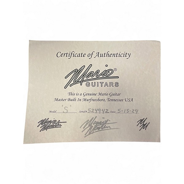 Used 2024 Mario Martin Custom S Style Nocaster Blonde Solid Body Electric Guitar