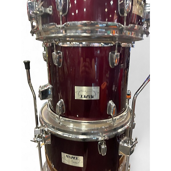 Used Mapex 5 Piece V SERIES Burgundy Drum Kit