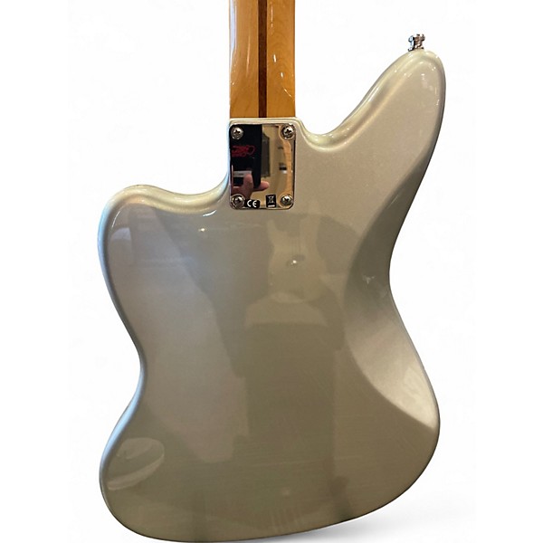 Used Fender Blacktop Jaguar Silver Solid Body Electric Guitar