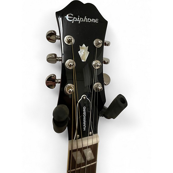 Used Epiphone Hummingbird 2 Tone Sunburst Acoustic Guitar