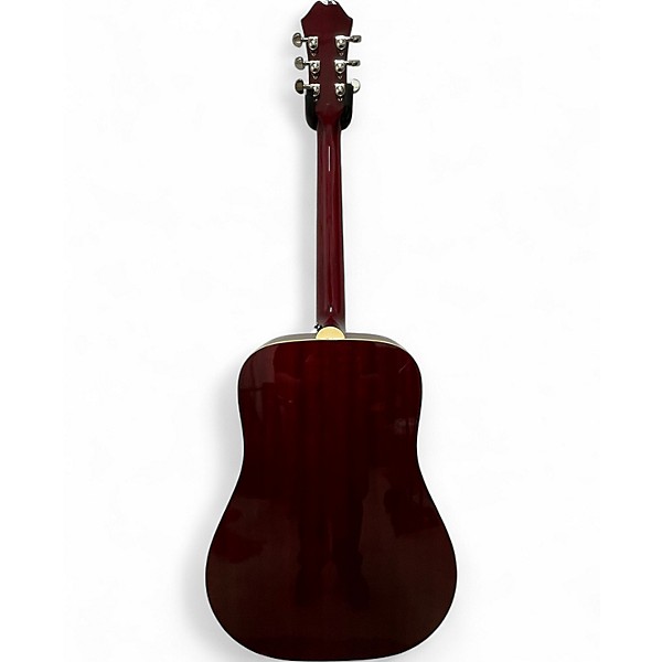 Used Epiphone Hummingbird 2 Tone Sunburst Acoustic Guitar