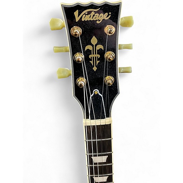 Used Vintage LP STYLE WHITE Solid Body Electric Guitar