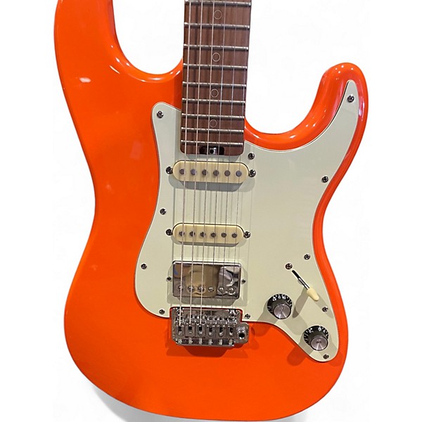 Used Schecter Guitar Research NICK JOHNSTON TRADITIONAL ATOMIC ORANGE NITRO Solid Body Electric Guitar
