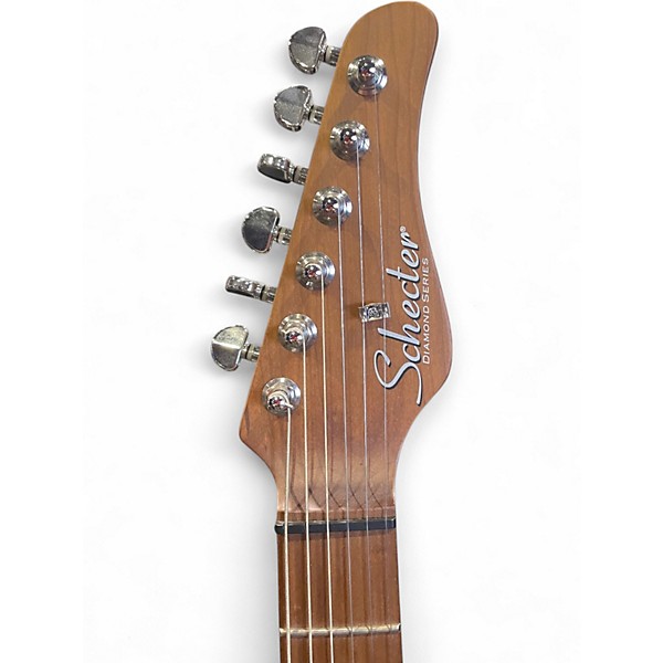 Used Schecter Guitar Research NICK JOHNSTON TRADITIONAL ATOMIC ORANGE NITRO Solid Body Electric Guitar