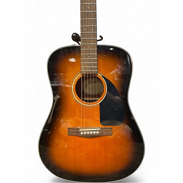 Used Fender CD60 Dreadnought 2 Tone Sunburst Acoustic Guitar