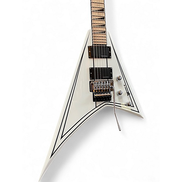 Used Jackson X Series Rhoads RRX24M Snow White with Black Pinstripes Solid Body Electric Guitar