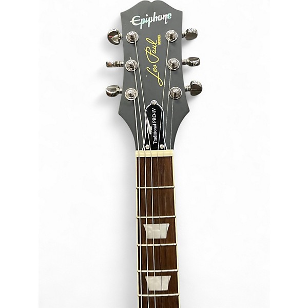Used Epiphone Les Paul Traditional Pro IV WASHED BLUE Solid Body Electric Guitar