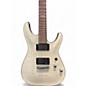 Used Schecter Guitar Research C1 Platinum Transparent White Satin Solid Body Electric Guitar