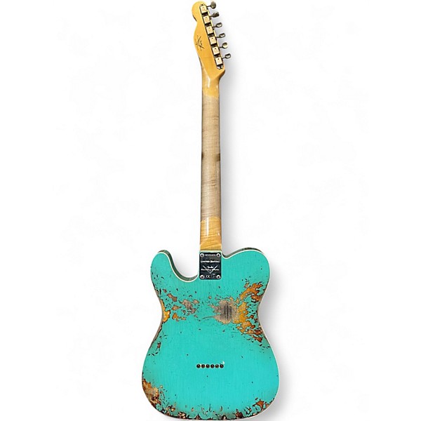 Used 2020s Fender Custom Shop Limited Edition 1960s Heavy Relic Telecaster  Seafoam Green Solid Body Electric Guitar