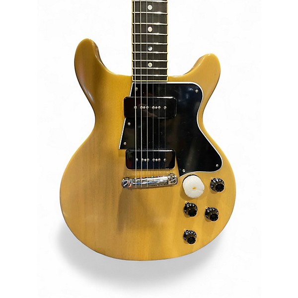 Used Epiphone Inspired By Gibson 1960 Les Paul Double Cut TV Yellow Solid Body Electric Guitar