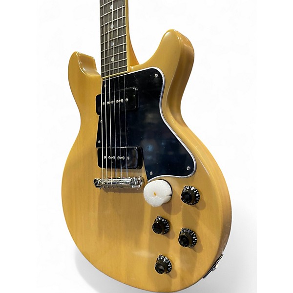 Used Epiphone Inspired By Gibson 1960 Les Paul Double Cut TV Yellow Solid Body Electric Guitar
