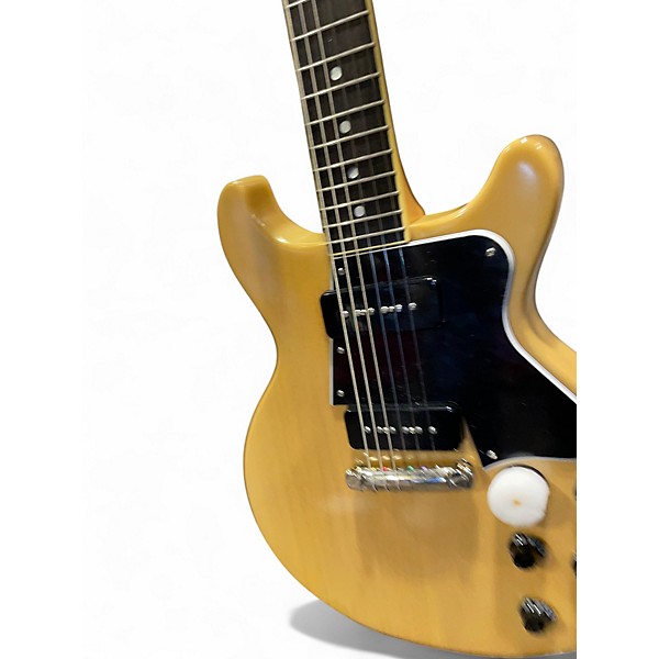 Used Epiphone Inspired By Gibson 1960 Les Paul Double Cut TV Yellow Solid Body Electric Guitar