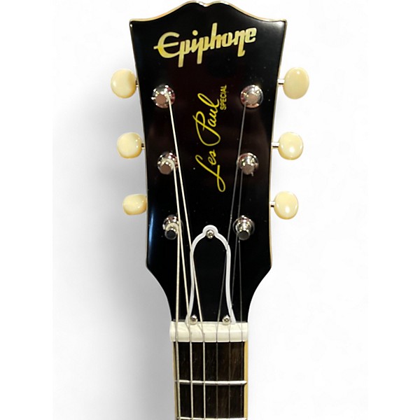 Used Epiphone Inspired By Gibson 1960 Les Paul Double Cut TV Yellow Solid Body Electric Guitar