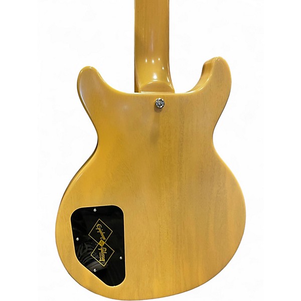 Used Epiphone Inspired By Gibson 1960 Les Paul Double Cut TV Yellow Solid Body Electric Guitar