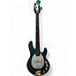 Used Ernie Ball Music Man Stingray HH 4 String SPARKLE GREEN Electric Bass Guitar thumbnail