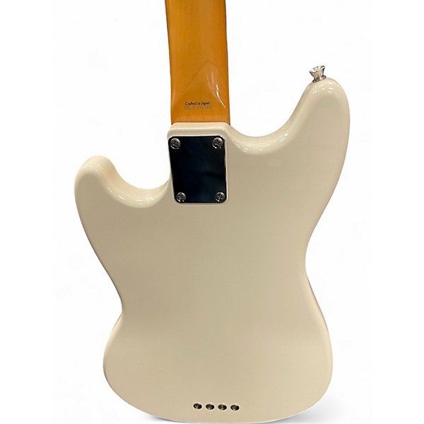 Used Fender MUSTANG BASS Vintage White Electric Bass Guitar