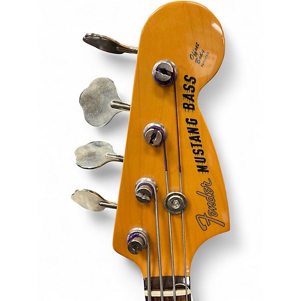 Used Fender MUSTANG BASS Vintage White Electric Bass Guitar