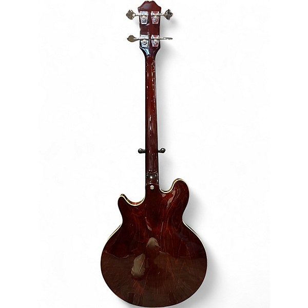 Used Epiphone Jack Casady Signature Candy Apple Red Metallic Electric Bass Guitar