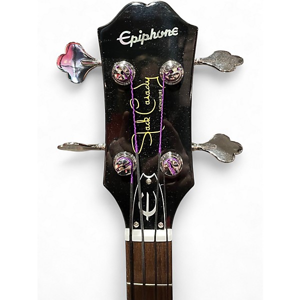 Used Epiphone Jack Casady Signature Candy Apple Red Metallic Electric Bass Guitar