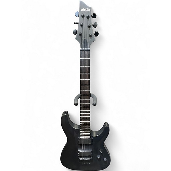 Used Schecter Guitar Research C1 Platinum Black Out Solid Body Electric Guitar