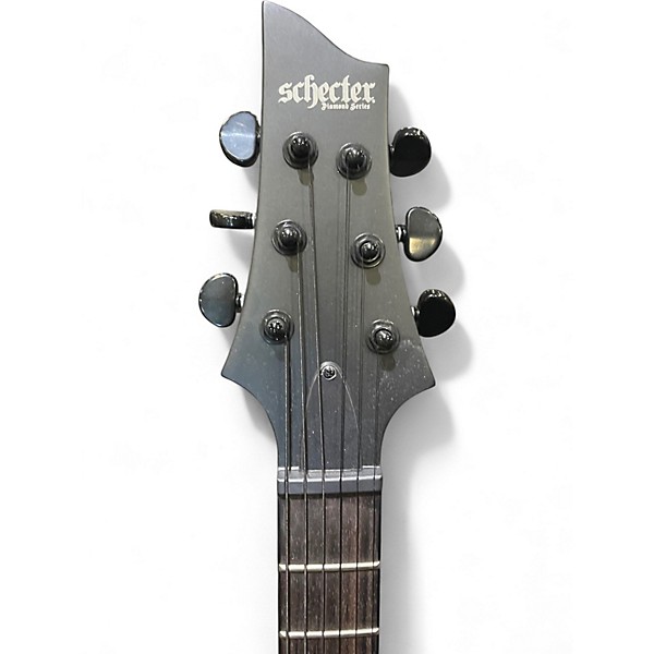 Used Schecter Guitar Research C1 Platinum Black Out Solid Body Electric Guitar