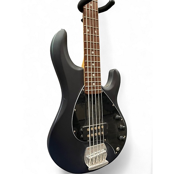 Used Sterling by Music Man STINGRAY 5 Black Electric Bass Guitar