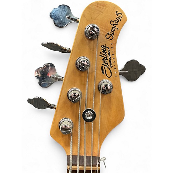 Used Sterling by Music Man STINGRAY 5 Black Electric Bass Guitar