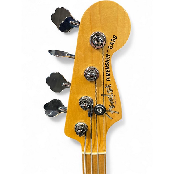 Used Fender American Standard HH Dimension Bass IV Blue Electric Bass Guitar