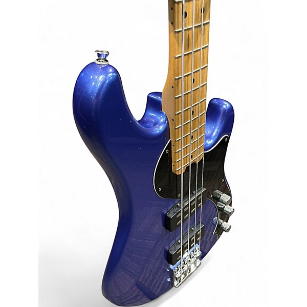 Used Fender American Standard HH Dimension Bass IV Blue Electric Bass Guitar
