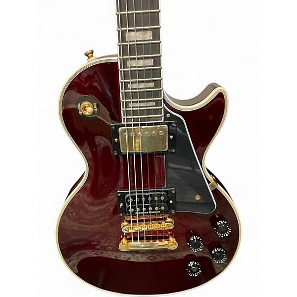 Used Epiphone Jerry Cantrell "Wino" Les Paul Custom Electric Guitar WINE RED Solid Body Electric Guitar