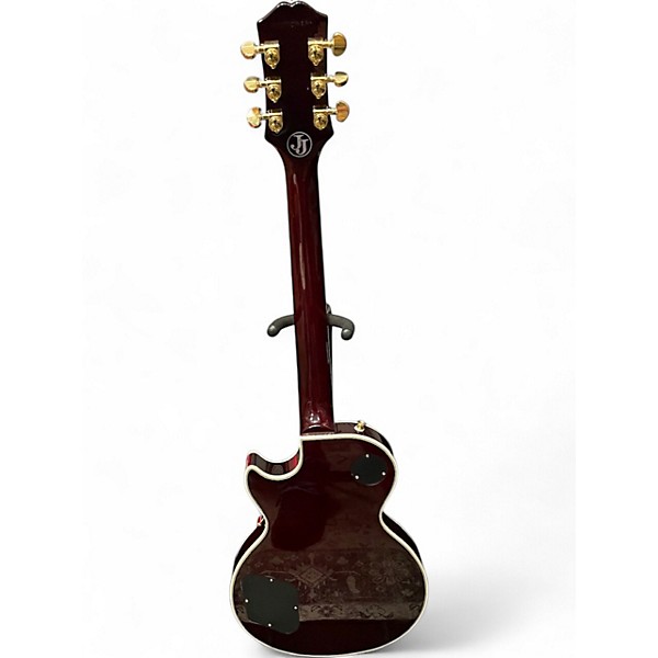 Used Epiphone Jerry Cantrell "Wino" Les Paul Custom Electric Guitar WINE RED Solid Body Electric Guitar