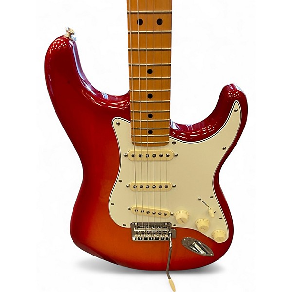 Used Fender Player Stratocaster Cherry Sunburst Solid Body Electric Guitar